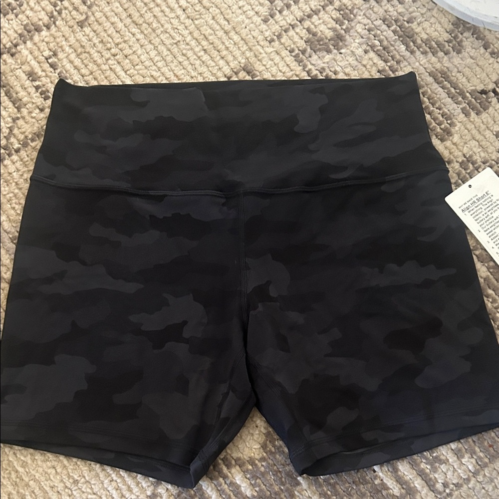 Lululemon Black Camouflage Women's Shorts
